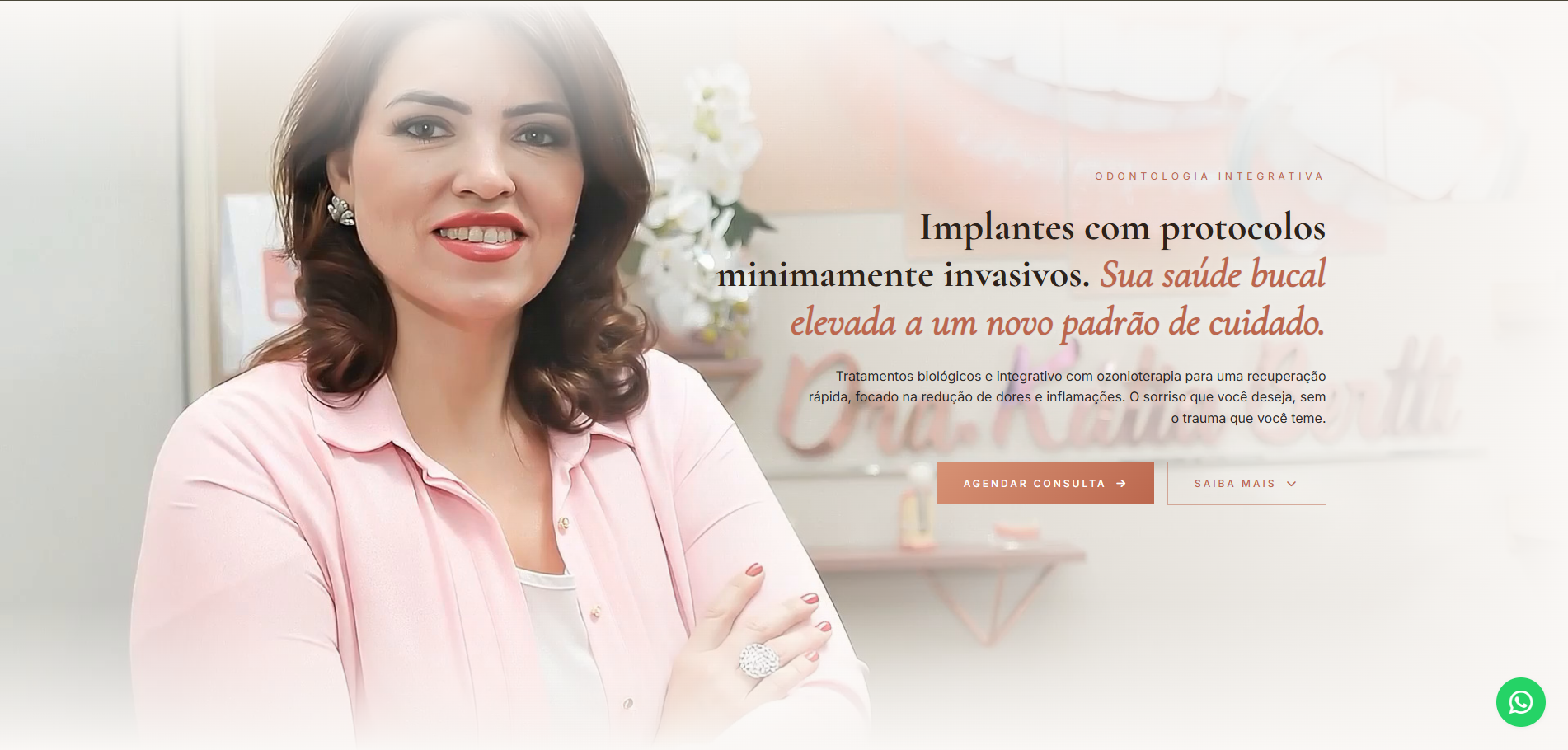 Site institucional da dentista Kátia Bertti